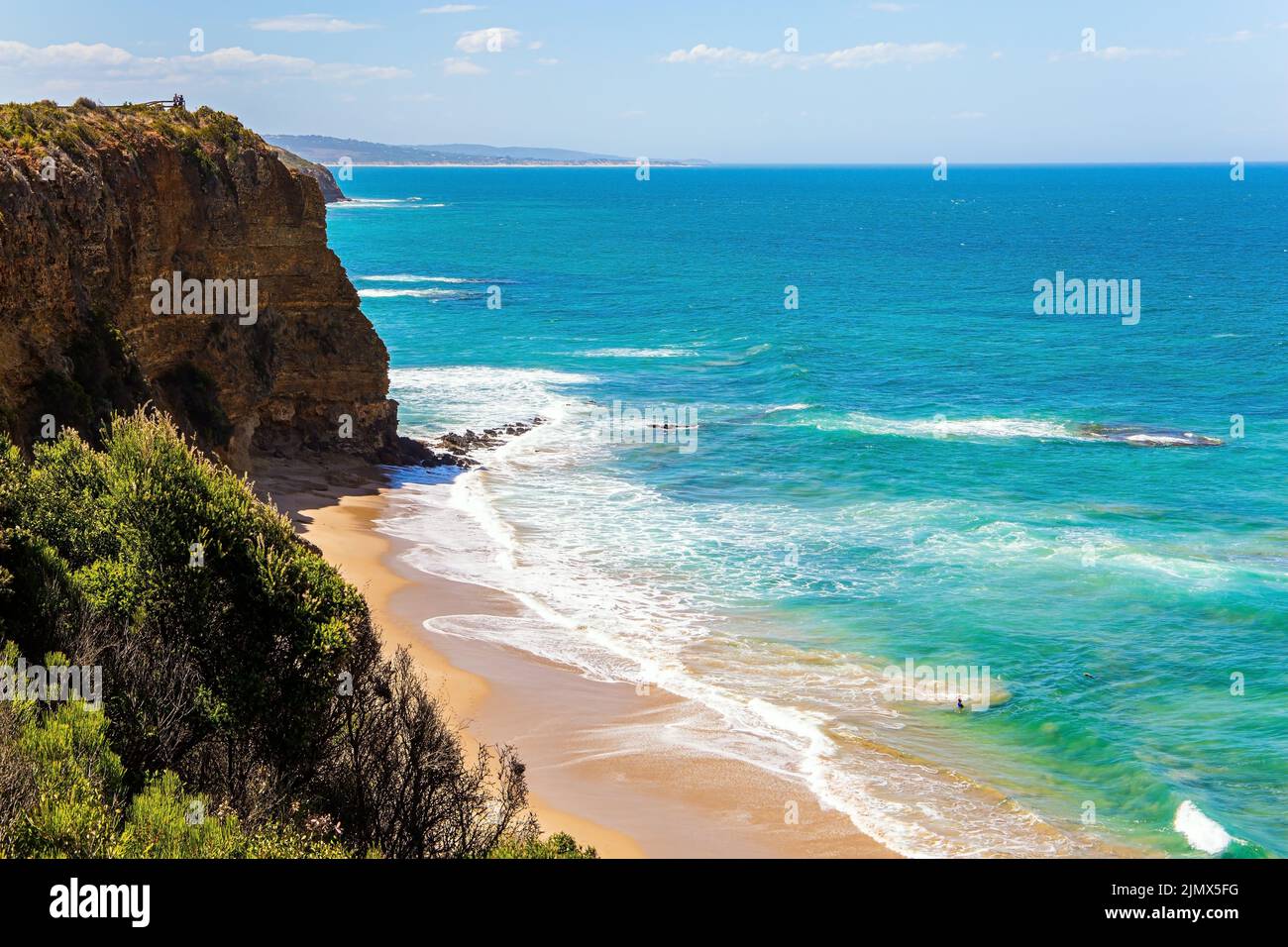 Pacific coast, sandy beach Stock Photo