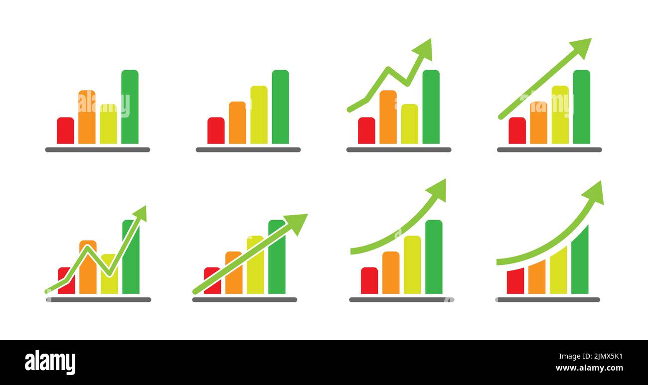 Show Different Graph Layouts Chart. A set of different graph options for websites and applications ...