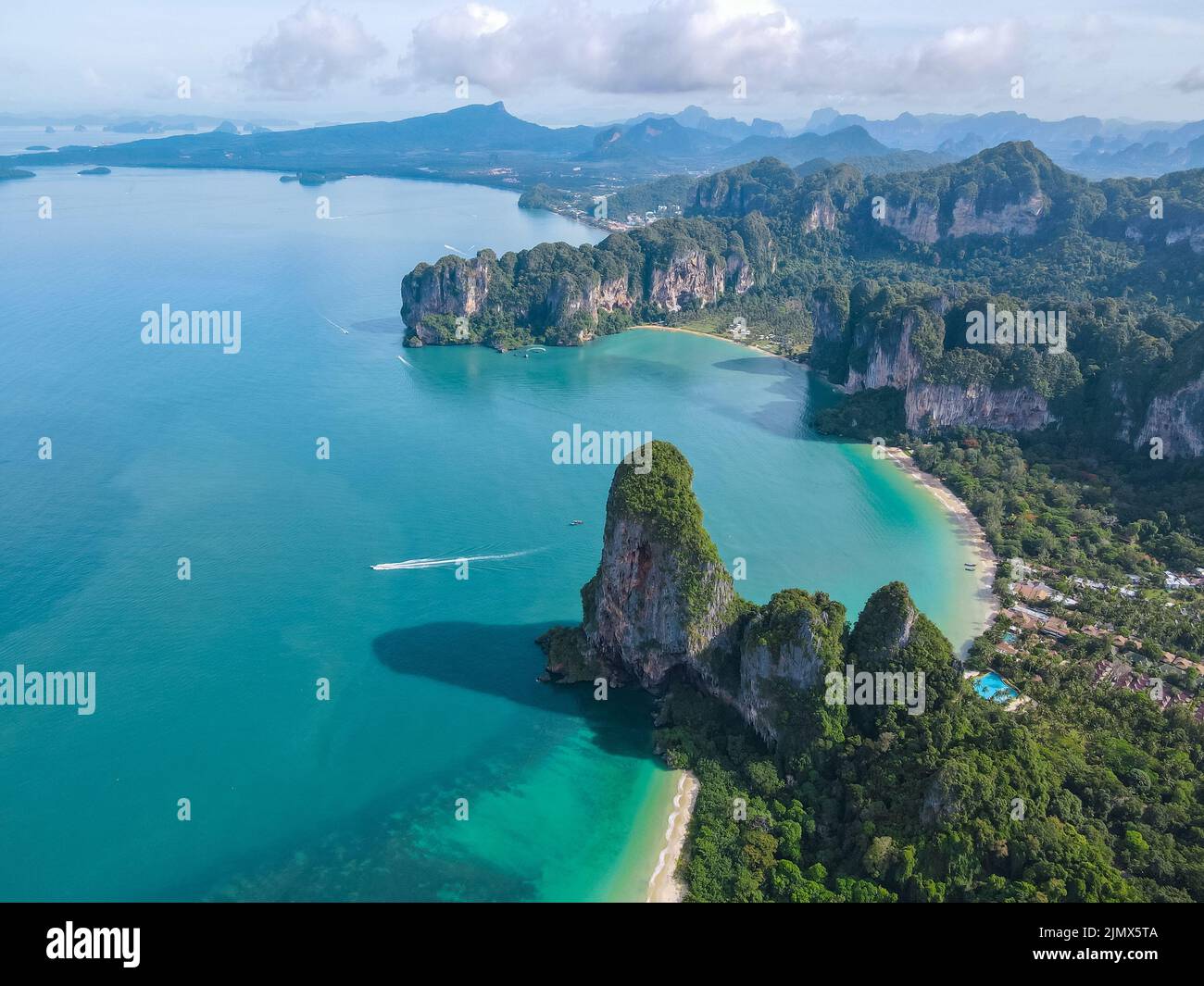 Railay Beach Krabi Thailand Tropical Beach Of Railay Krabi Drone 
