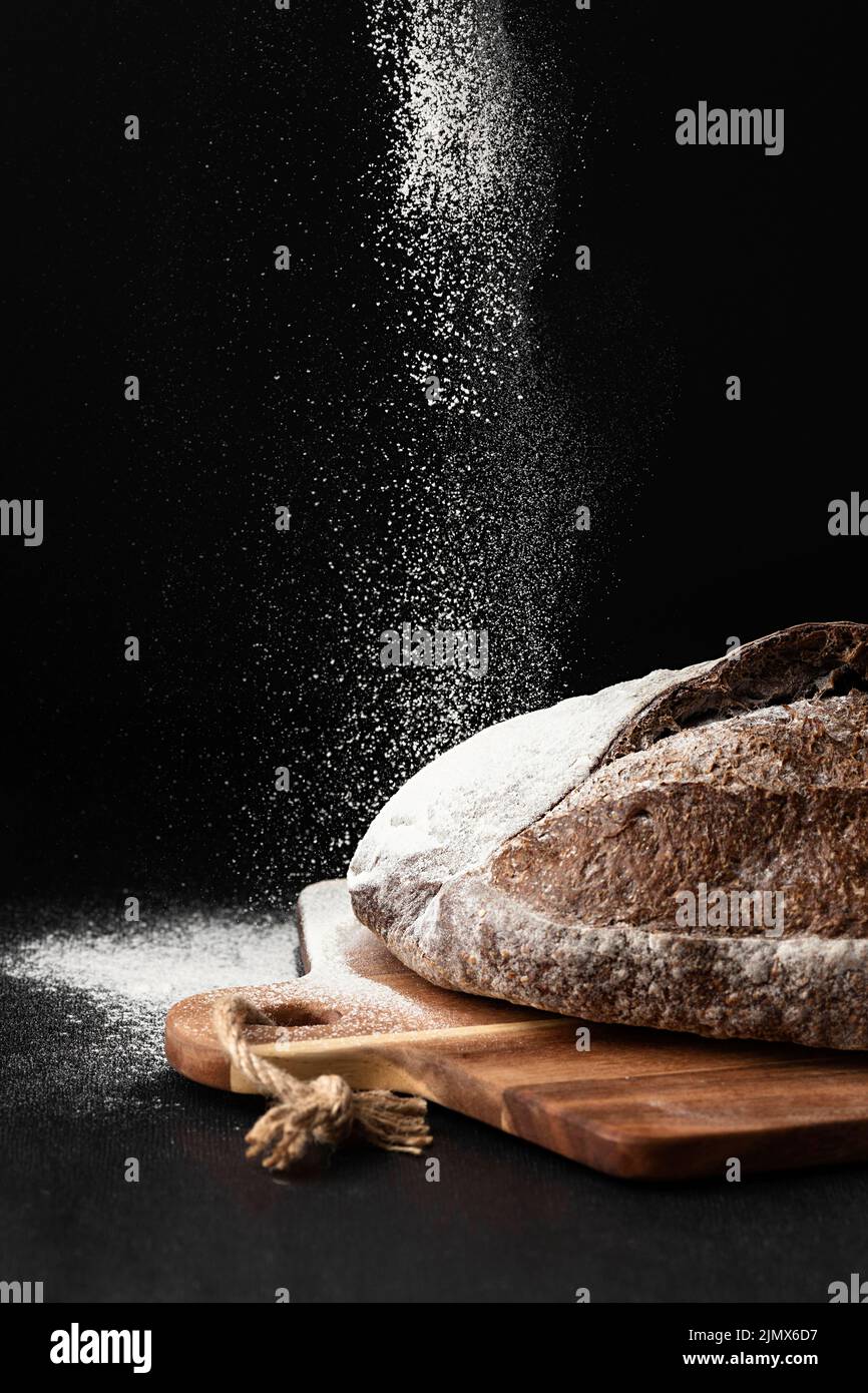 Front view bread concept with copy space Stock Photo