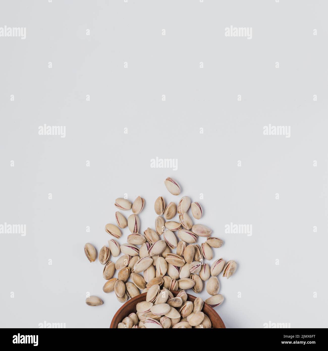 From spilled pistachios Stock Photo