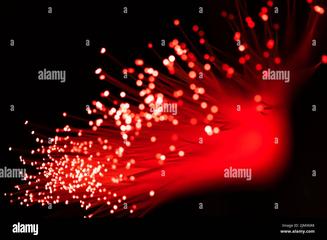 Fiber optics lights abstract background Stock Photo