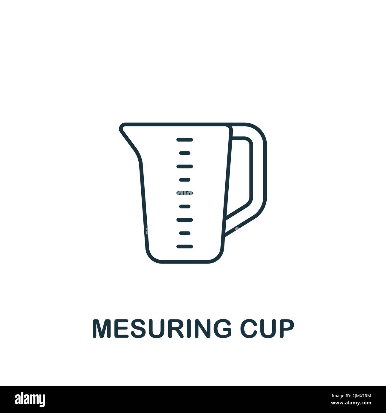 Mesuring Cup icon. Monochrome simple Cooking icon for templates, web ...