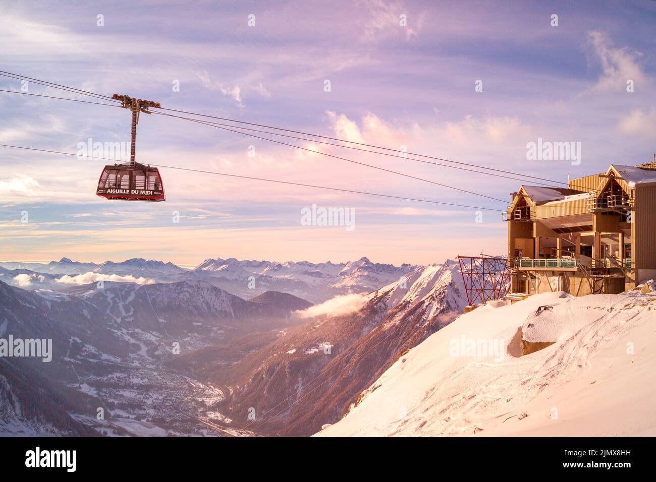 Cable Car Telepherique Aiguille du Midi, France Stock Photo Alamy