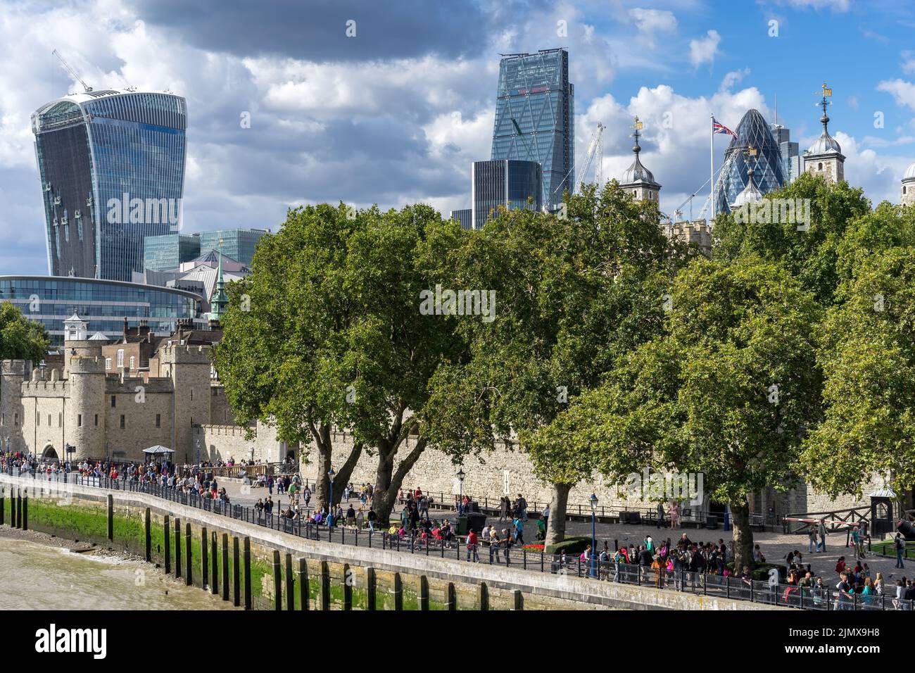 View of modern architecture in the City of London Stock Photo