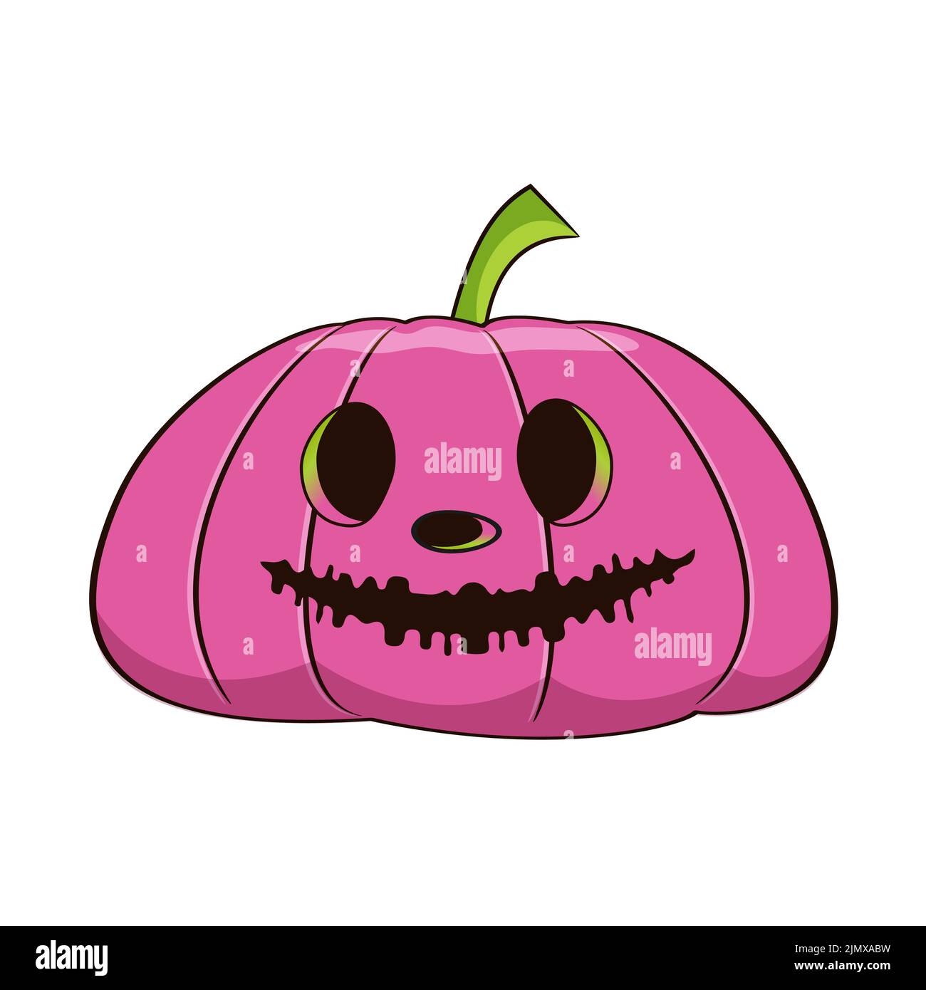 Happy halloween pumpkin on white background. Vector illustration Stock ...