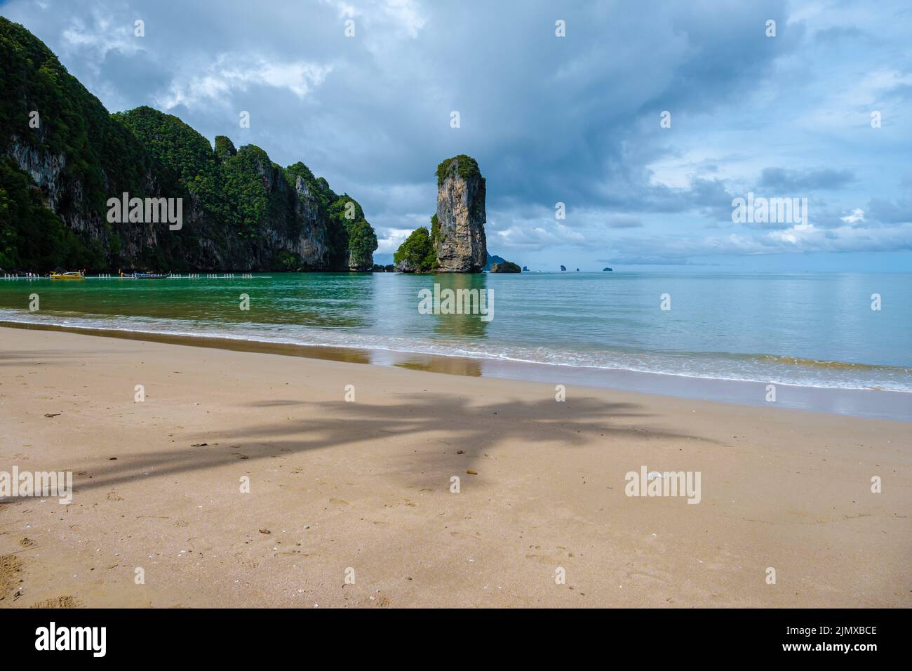 Aonang Krabi Thailand, Pai plong beach during rain season in Thailand