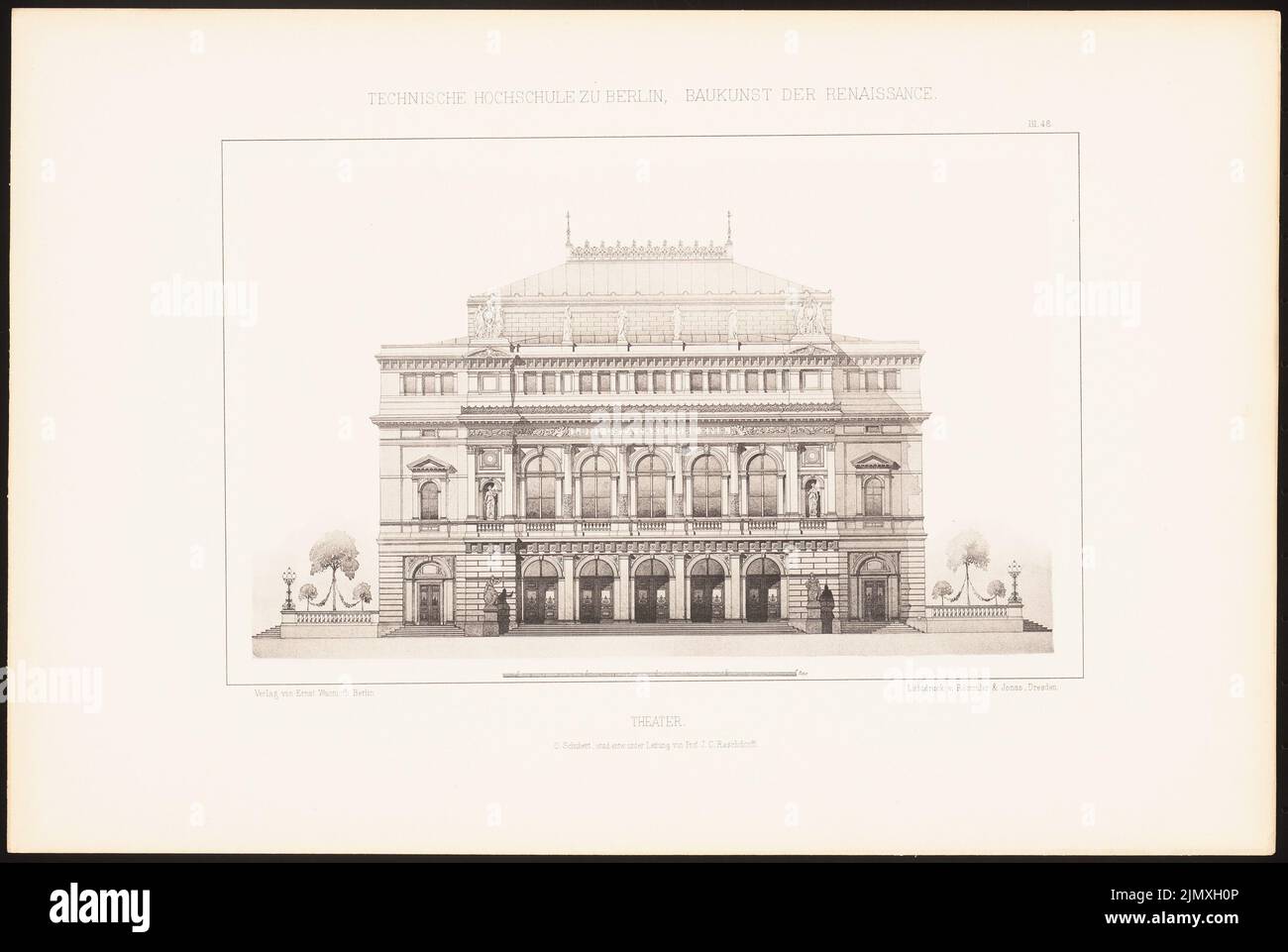 Schubert Otto, theater. (From J.C. Raschdorff, architecture of the