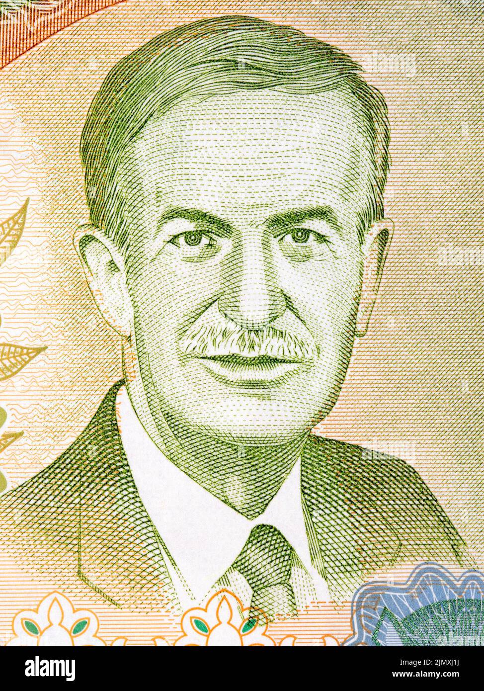 Hafez al-Assad portrait from Syrian Pound Stock Photo