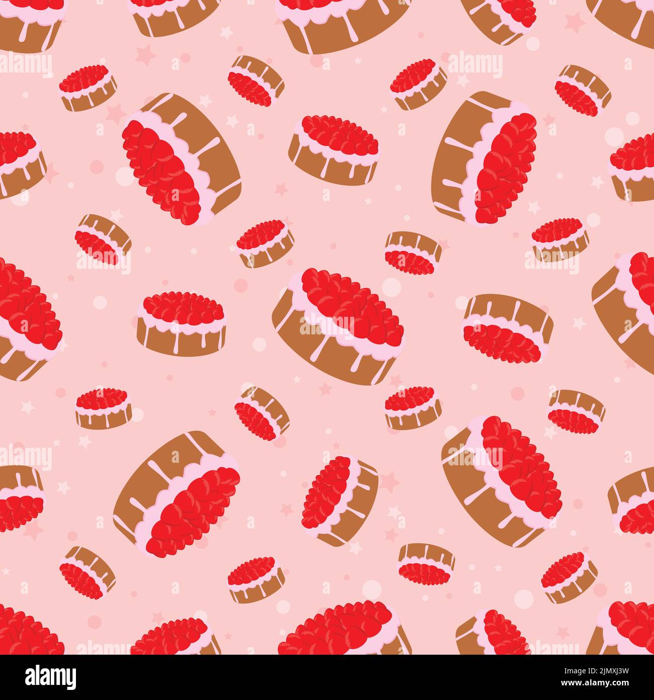 Red cake seamless pattern Stock Vector Image & Art - Alamy
