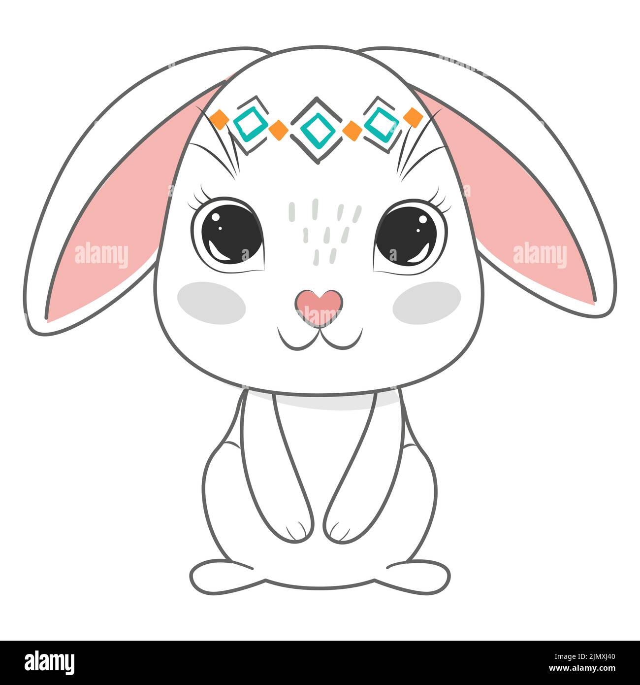 Cartoon bunny Cut Out Stock Images & Pictures - Alamy