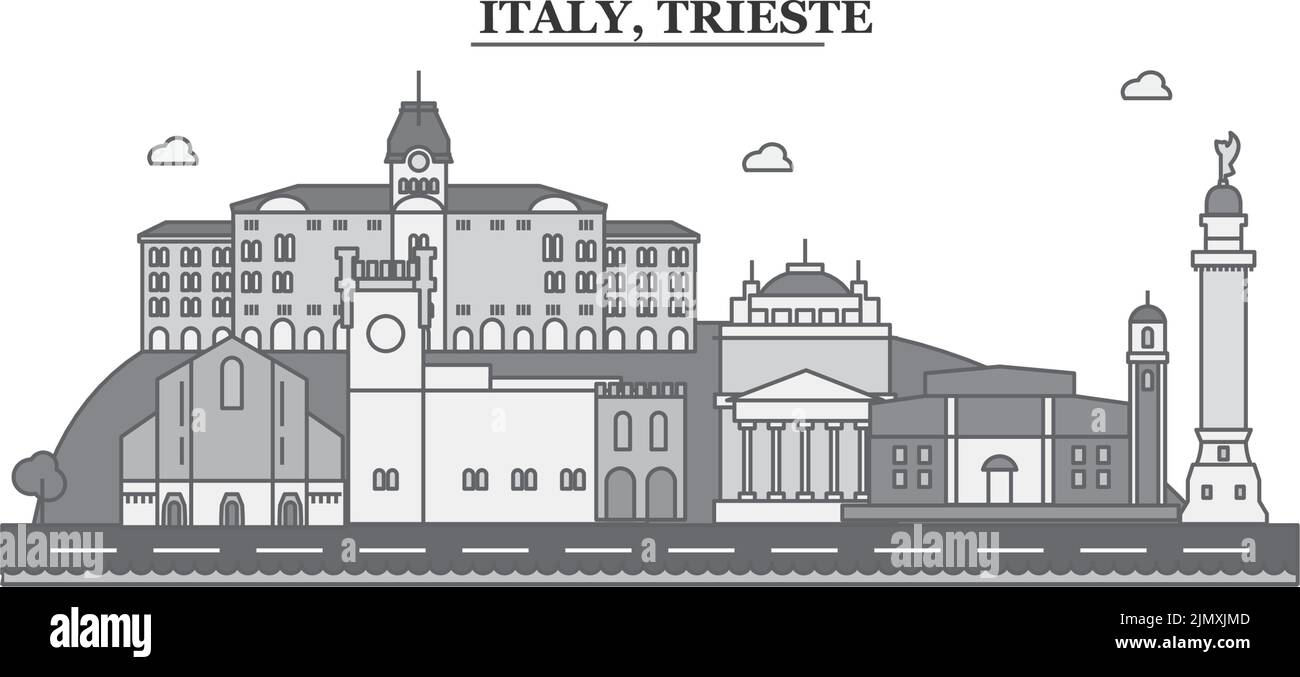 Trieste italy city map Stock Vector Images - Alamy