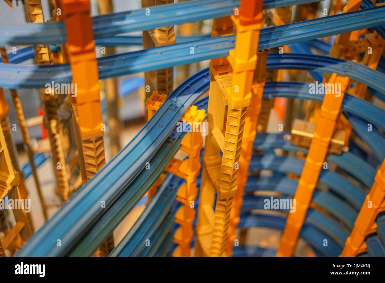 Image of line of toys Stock Photo Alamy