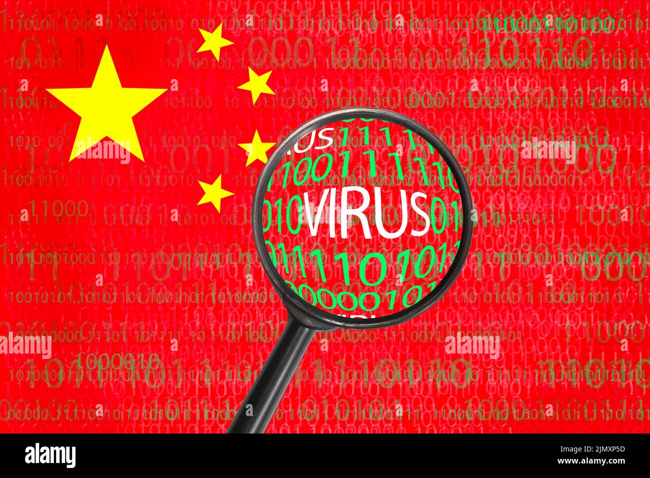 China internet virus concept Stock Photo