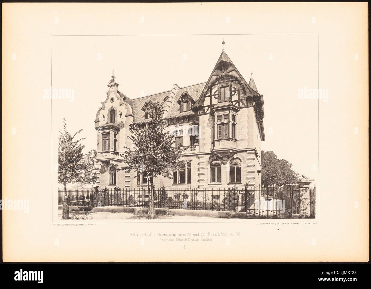 Schmidt diehler doppelvilla holzhausenstrasse hi-res stock photography ...