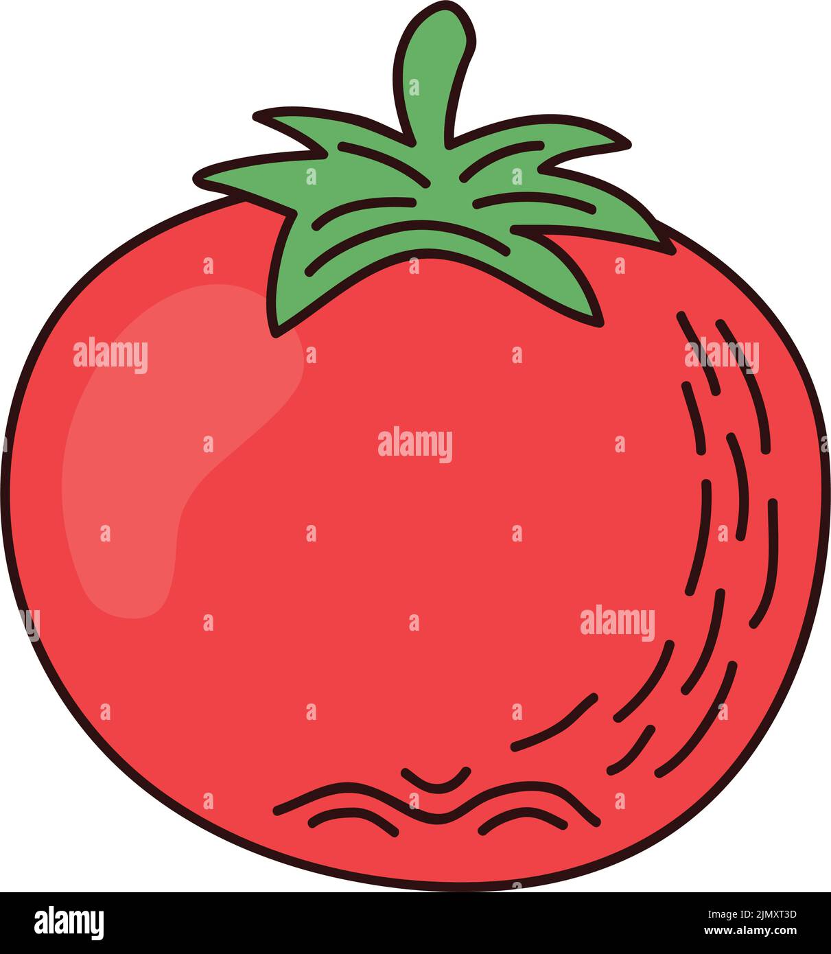fresh tomato vegetable healthy icon Stock Vector Image & Art - Alamy