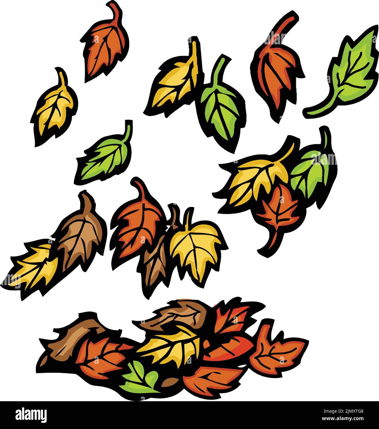 Red and red leaves Stock Vector Images - Alamy