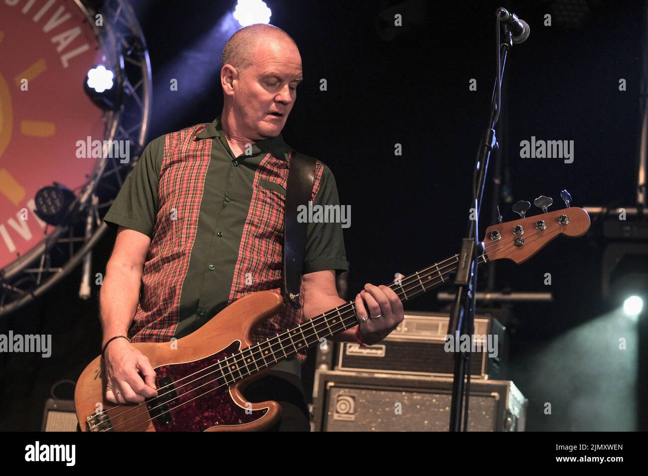 Ricky McGuire, bassist and vocalist with British folk punk band The Men ...