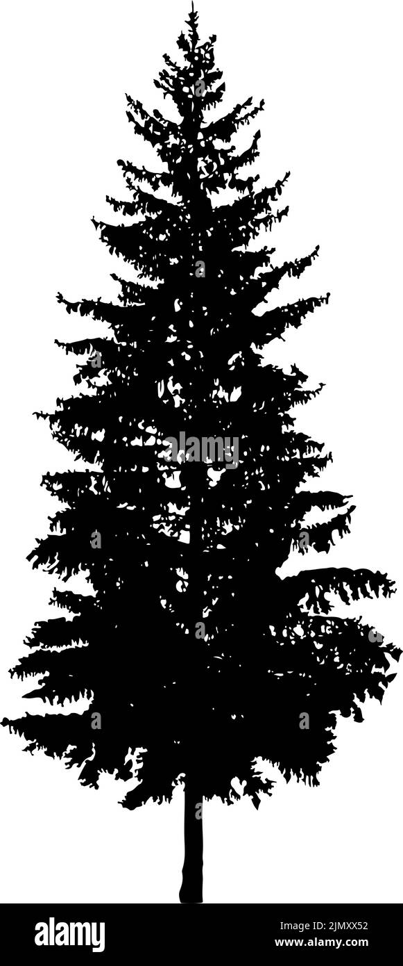 pine tree forest silhouette icon Stock Vector Image & Art - Alamy