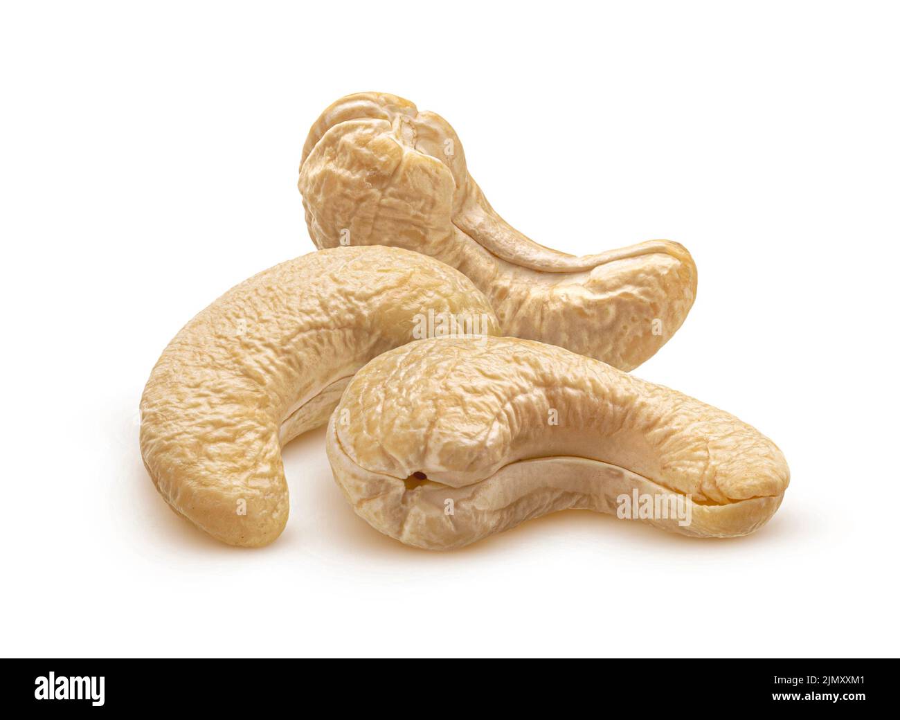Cashew nuts isolated on white background Stock Photo