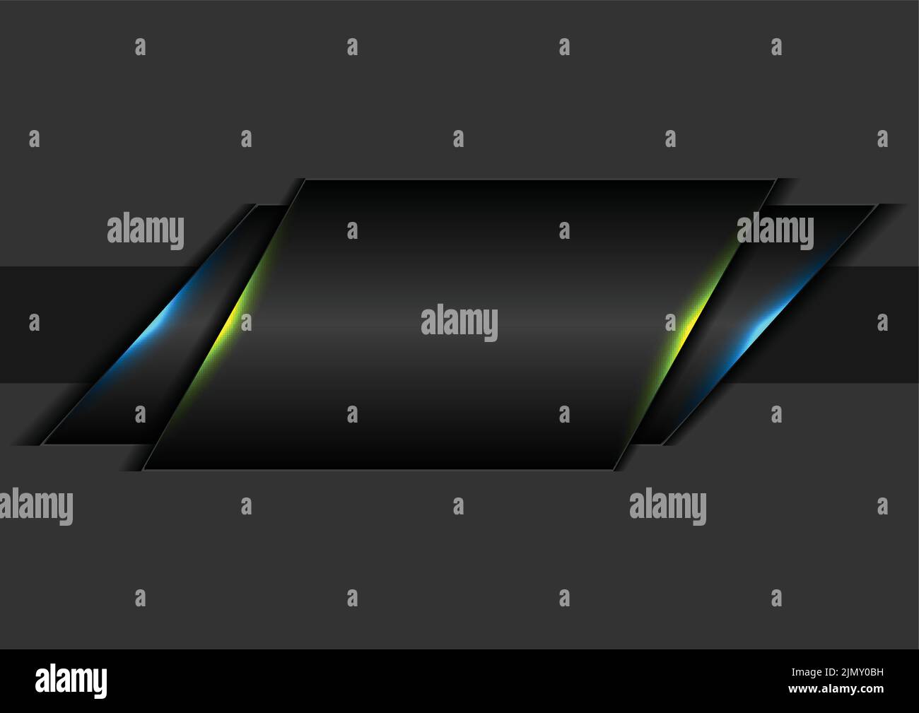 Abstract black geometric concept glowing background. Vector modern ...