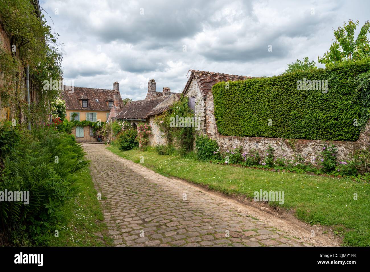 Tourist destination, one of most beautiful french villages, Gerberoy
