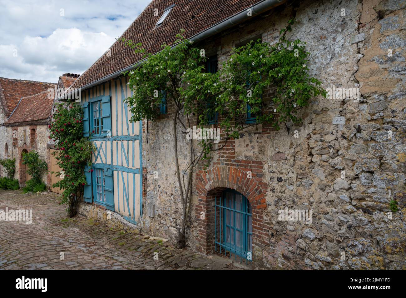 Tourist destination, one of most beautiful french villages, Gerberoy