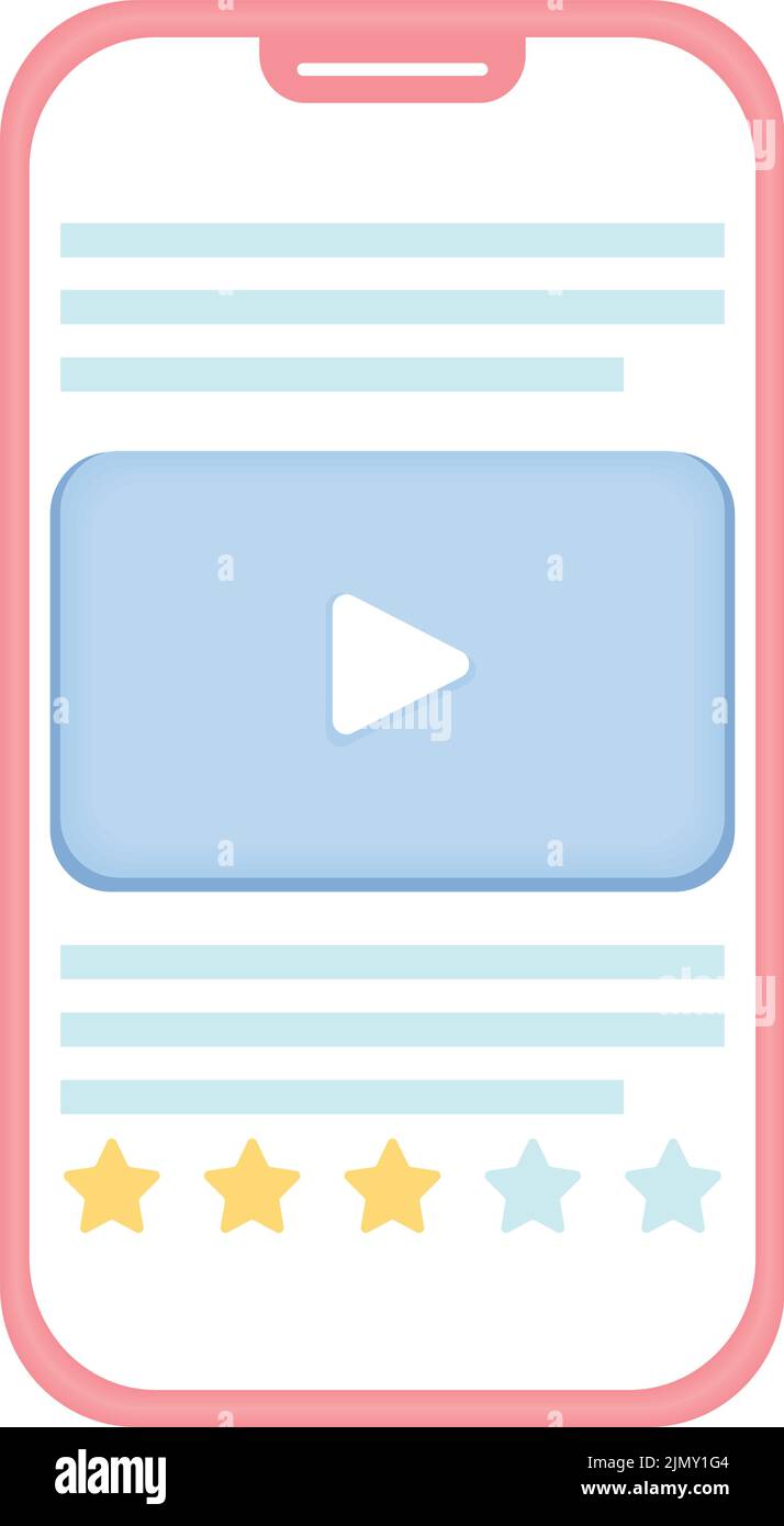 social media player in smartphone icon Stock Vector Image & Art - Alamy