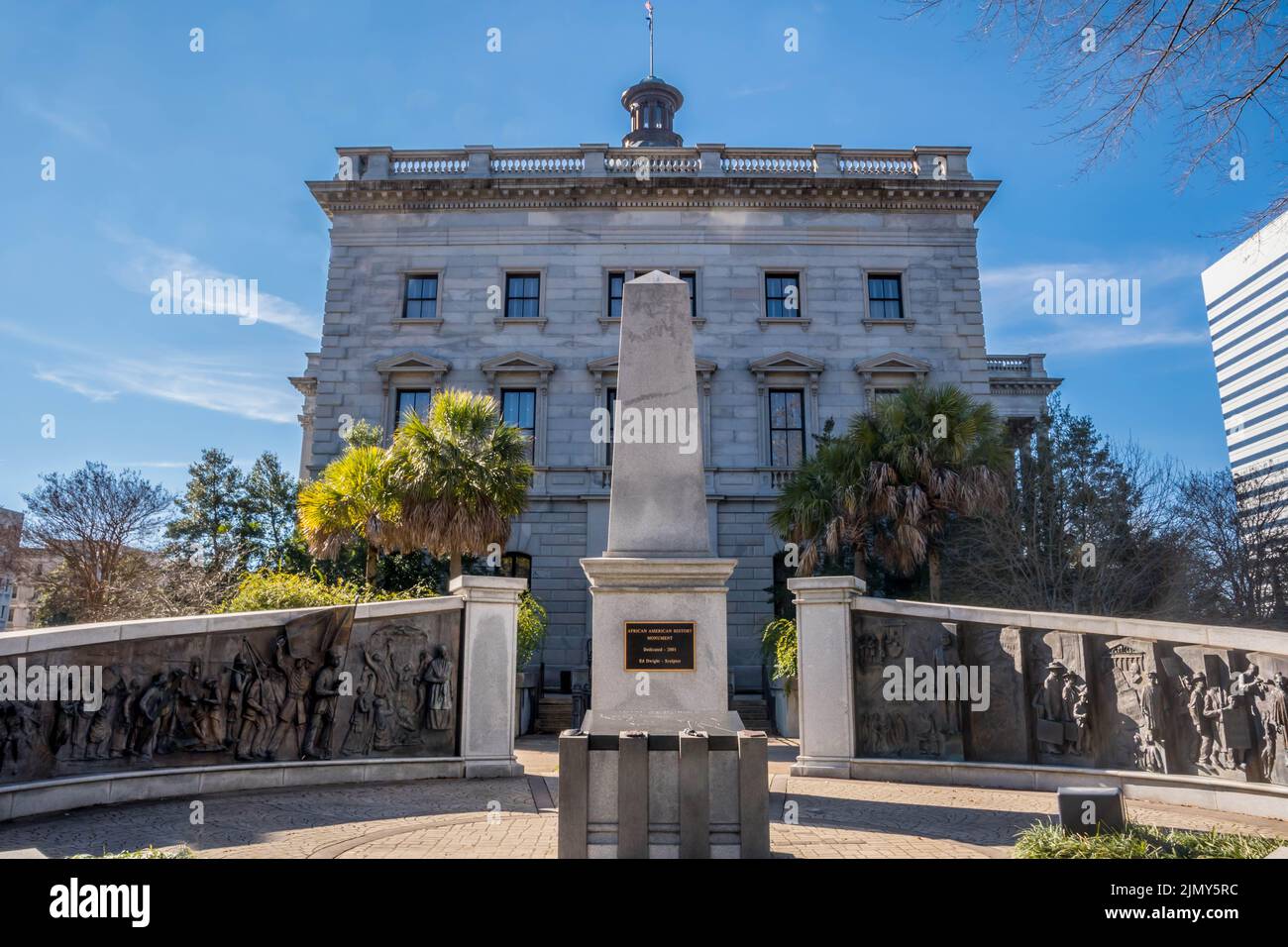 A monument in remembrance of the black in Columbia, South Carolina Stock Photo