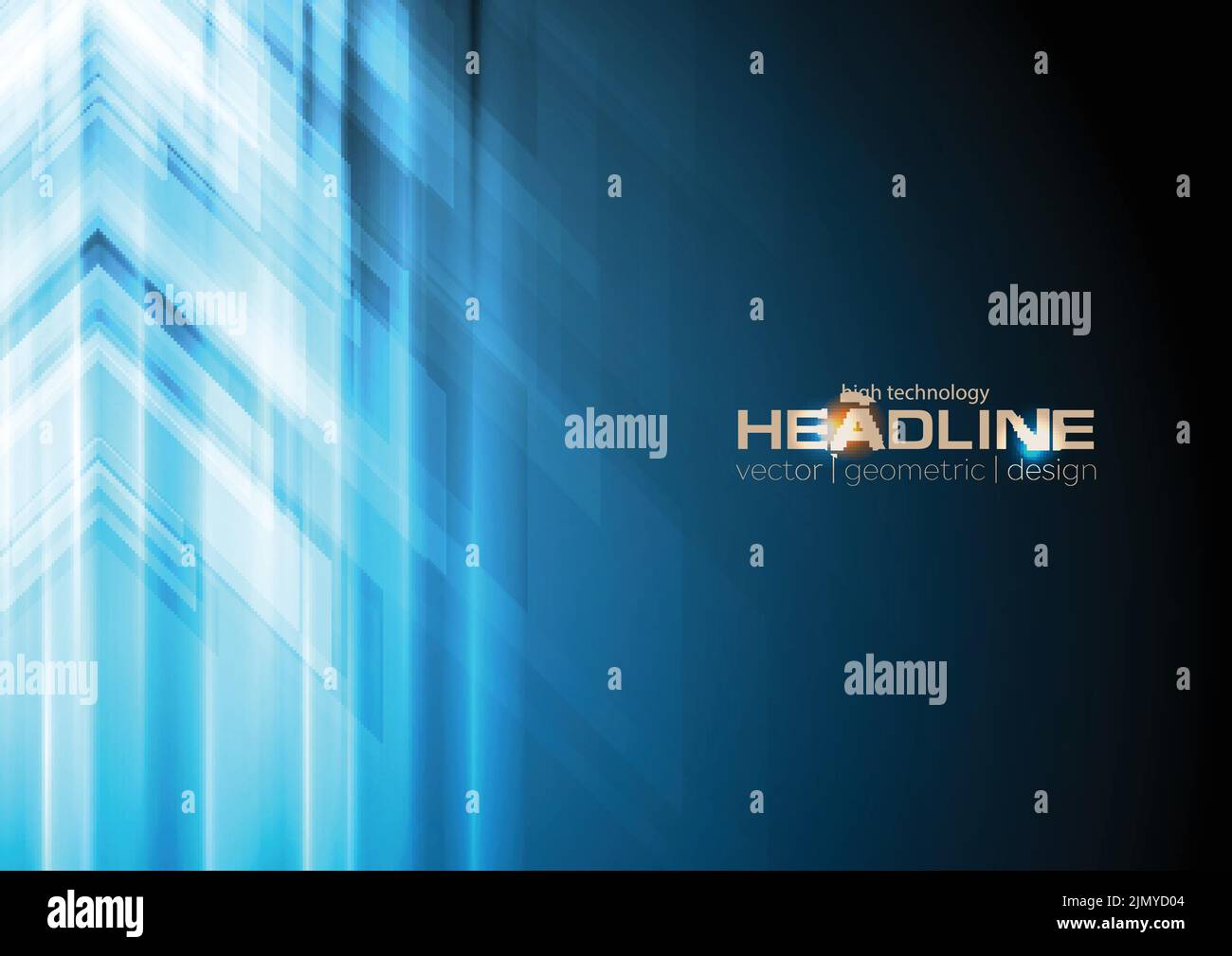Blue arrows abstract technology background. Modern shiny vector design ...