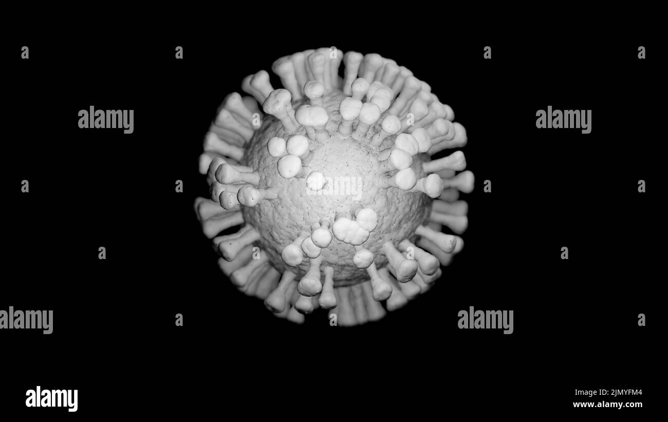 Illustration of a virus cell Stock Photo