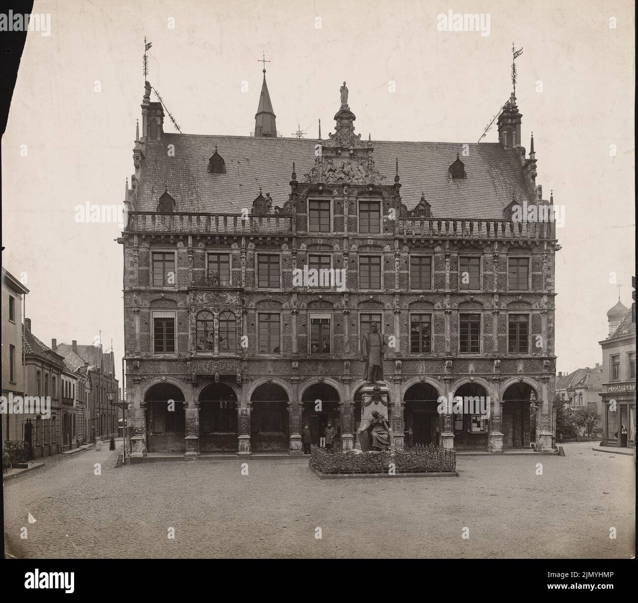 Royal Prussian measuring picture, town hall in Bocholt (without dat ...