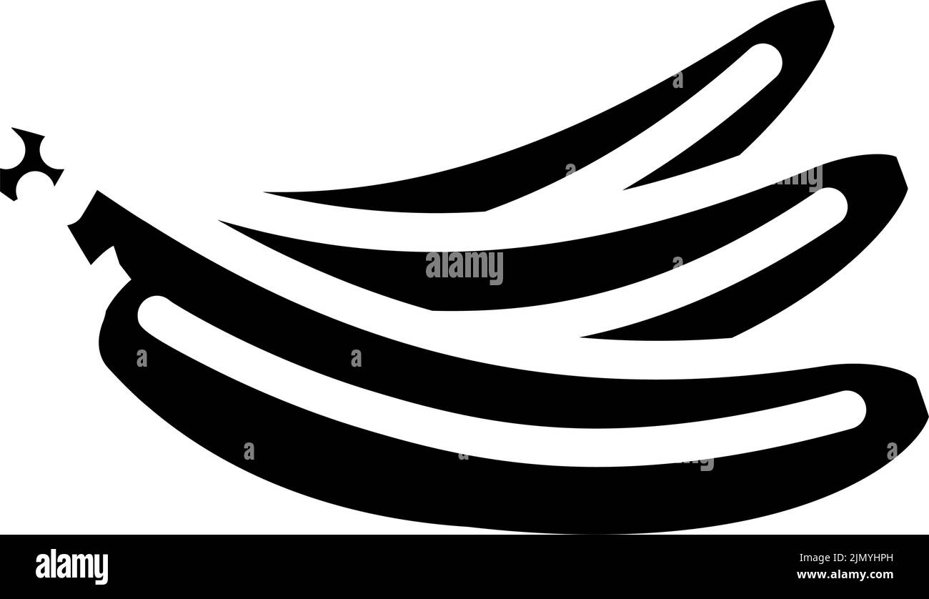 blue banana glyph icon vector illustration Stock Vector Image & Art Alamy