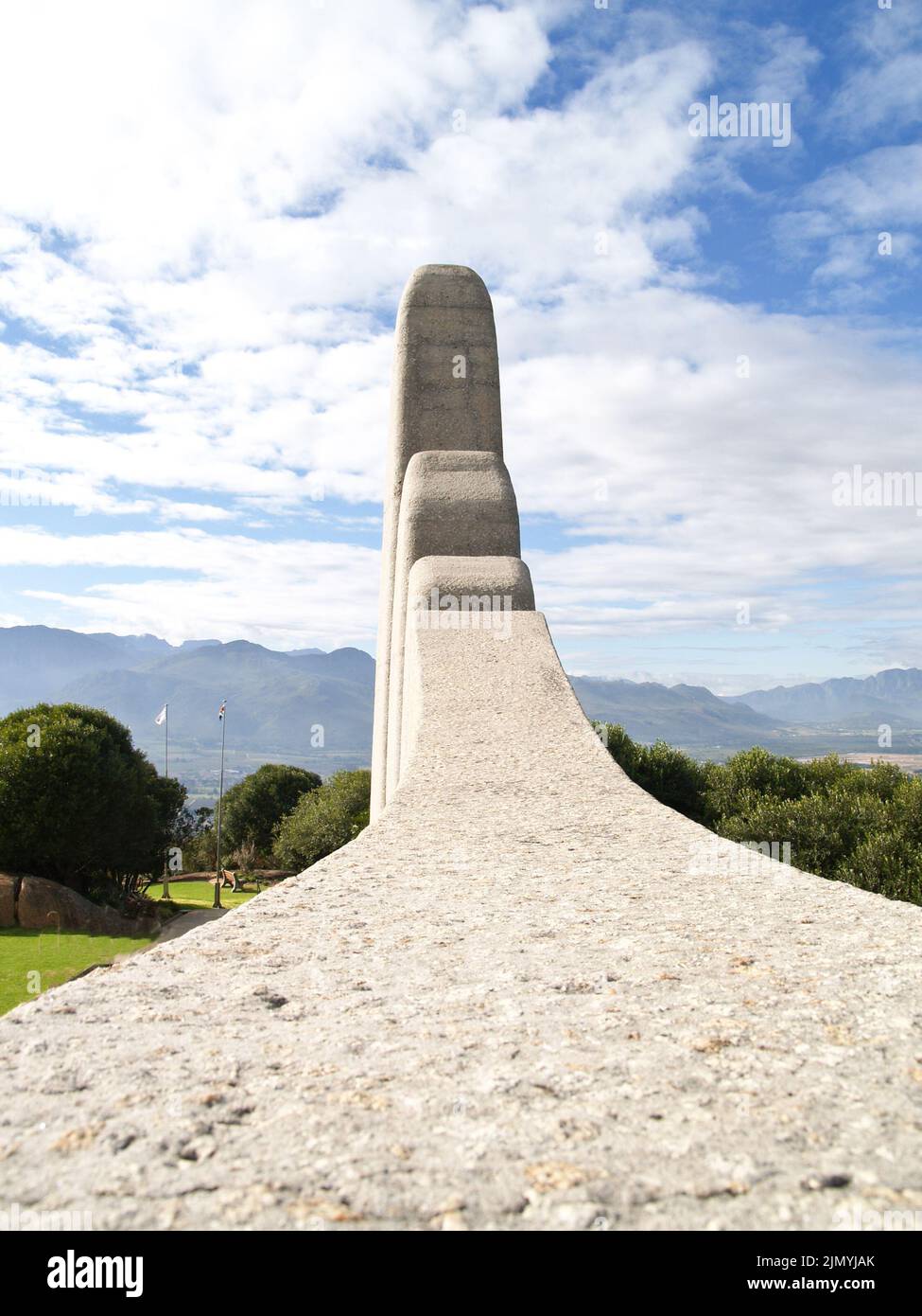Afrikaans Language Monument in Paarl Mountain near Cape Town, South Africa. Stock Photo