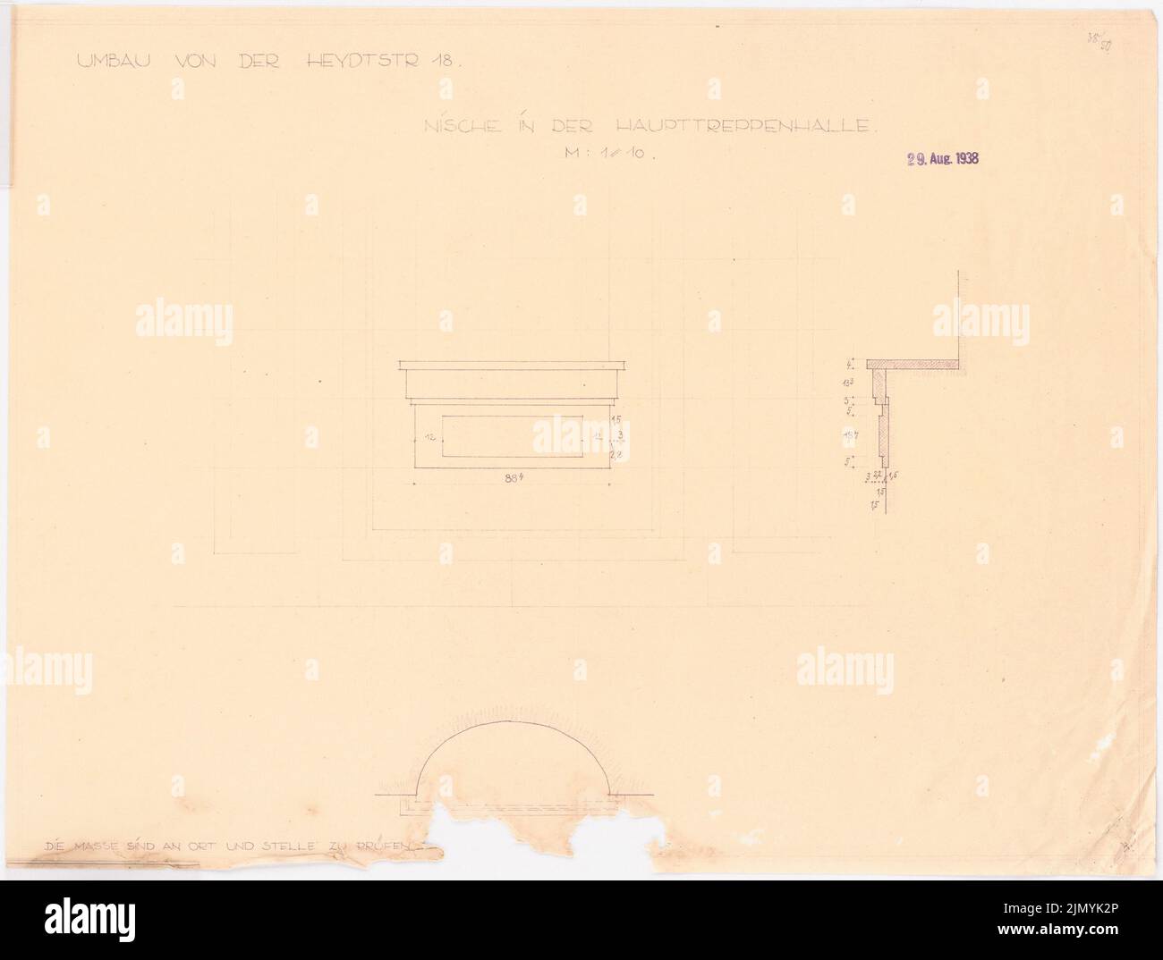 Villa von der heydt in berlin tiergarten umbau 29 08 1938 hires stock