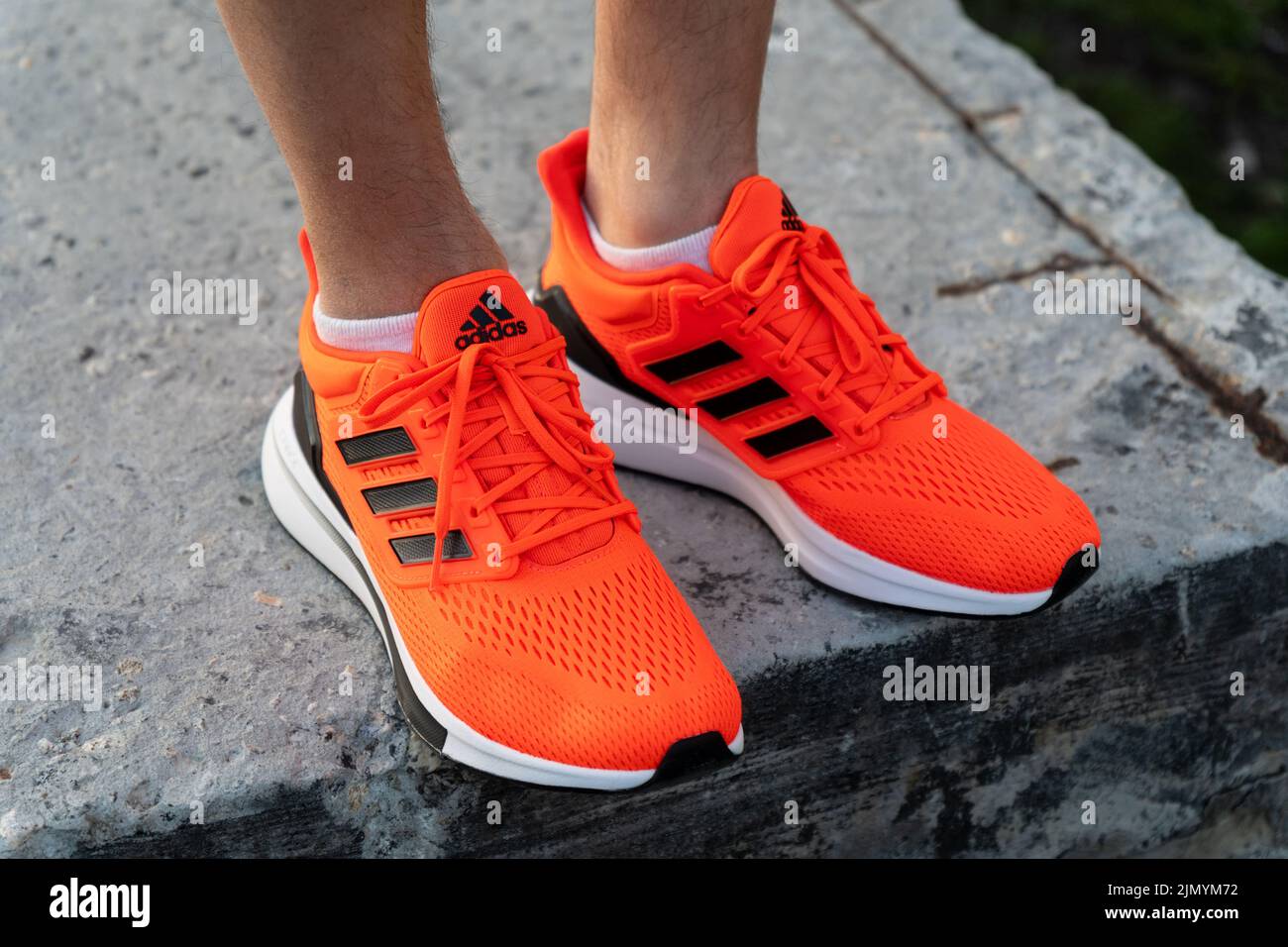 Adidas orange sneakers hi-res stock photography and images - Page 2 - Alamy