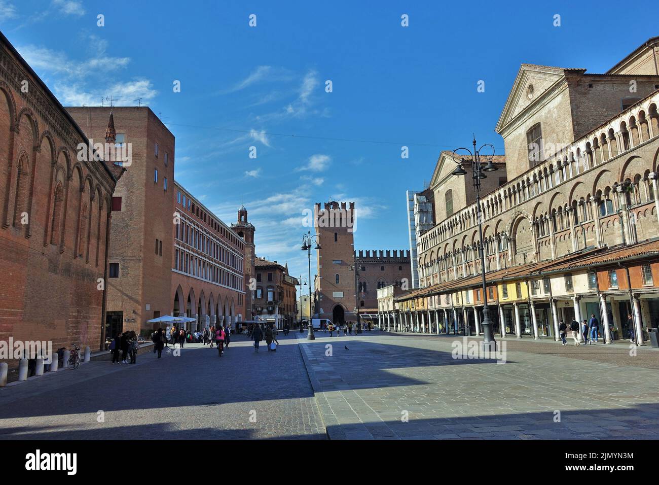 Town Hall, Ferrara, Emilia Romagna, Italy, Europe Stock Photo
