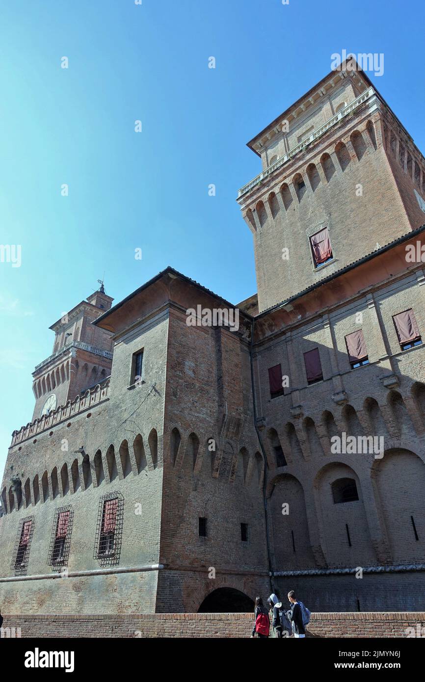 Estense Castle, Ferrara, Emilia Romagna, Italy, Europe Stock Photo