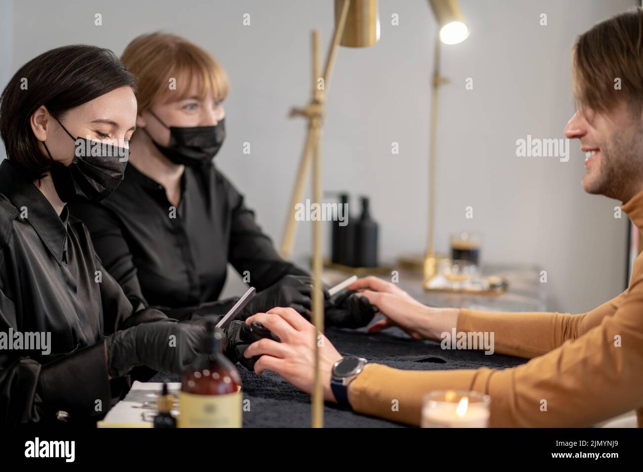 Manicure salon procedures hi-res stock photography and images - Alamy