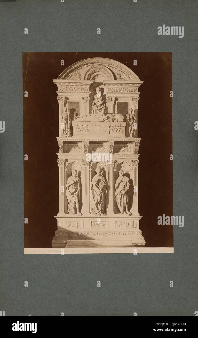 Civital Matteo di Giovanni (1436-1501), S. Martin in Lucca. Altar (Ohne dot.): Altar des St. Foto Auf Karton, 39,1 x 24,6 cm (incl. ScanRänder). You're architekturmuseum im. Nr. F 0835. Stock Photo