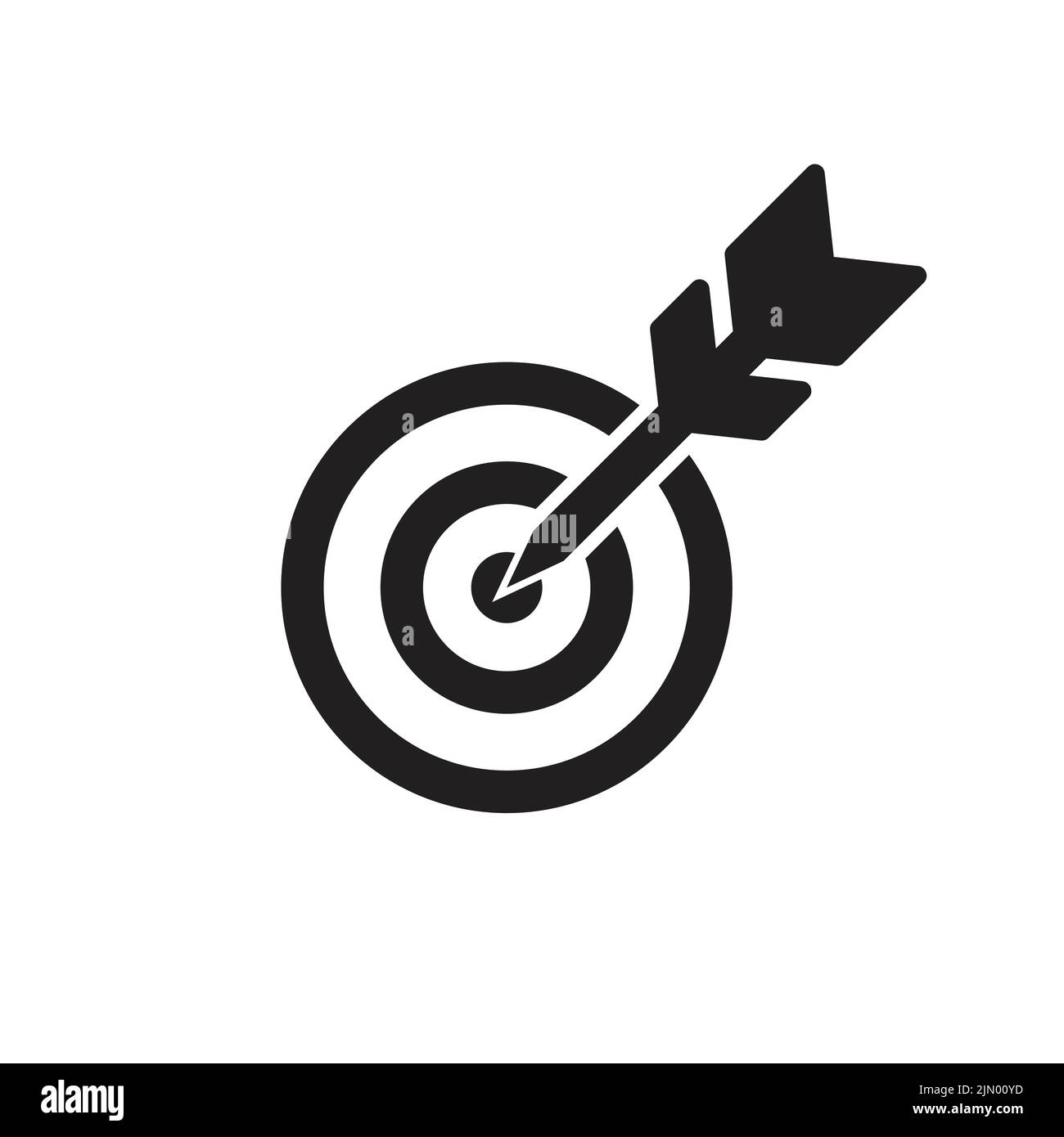 Target concept dart and dartboard icon or symbol Stock Vector Image