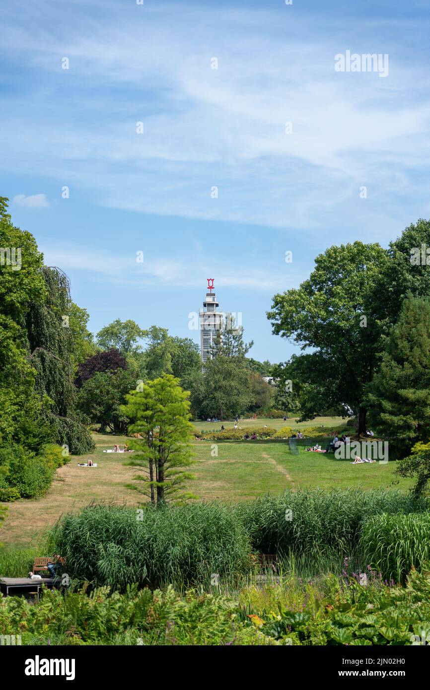 Gruga park Essen in Germany at day time Stock Photo