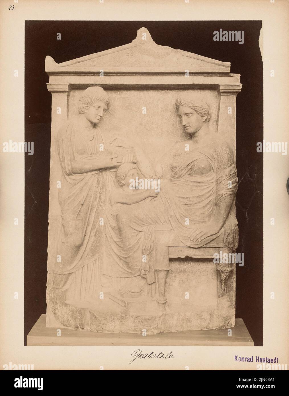 Unknown photographer, grave stele (without date) View. Photo on