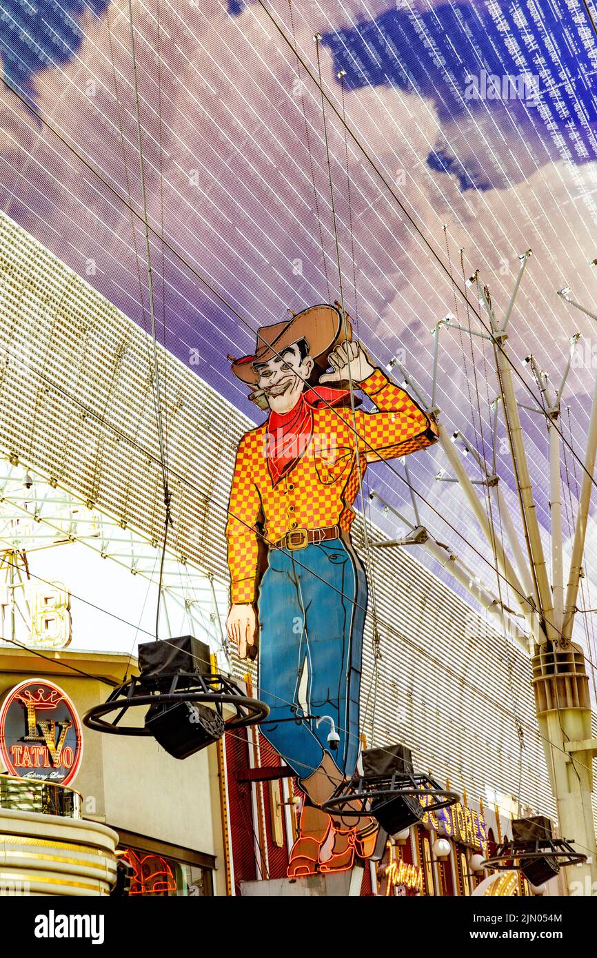 Cowboy sign in las vegas hi-res stock photography and images - Alamy
