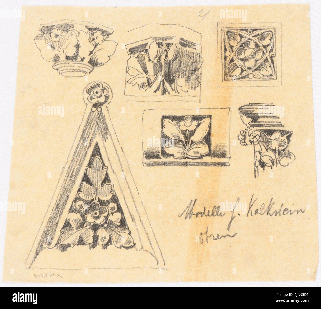 Modelle fur kalkstein nach johannes otzen hires stock photography and