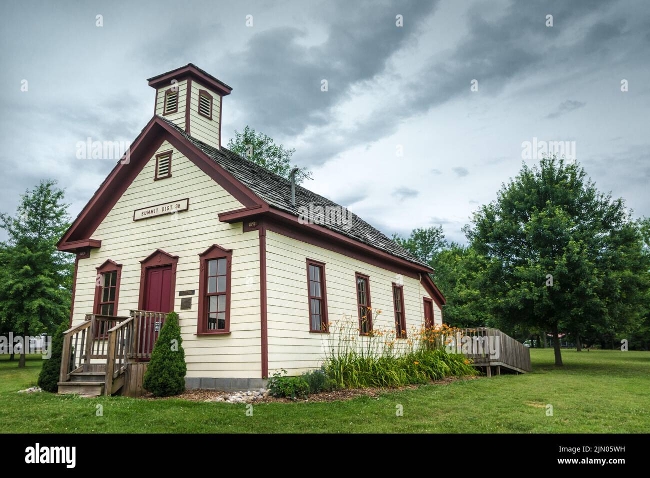 Historic One-Room Schoolhouse - Elizabethtown - Kentucky Stock Photo
