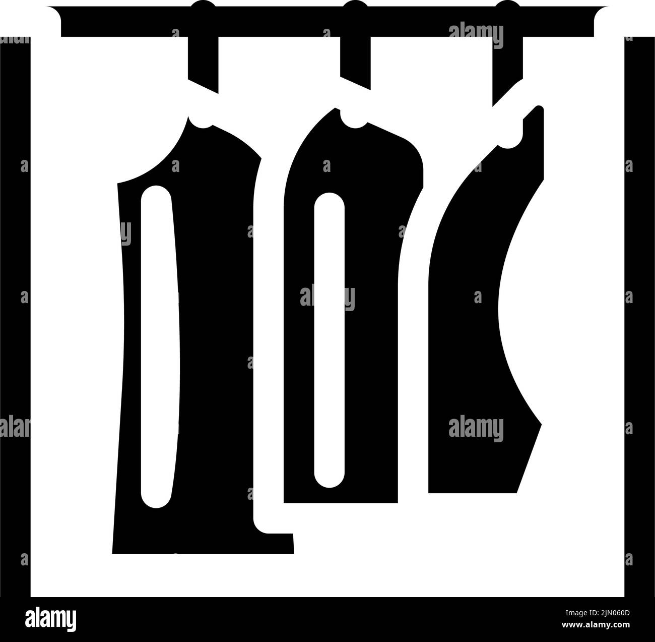 patterns fabric production glyph icon vector illustration Stock Vector ...