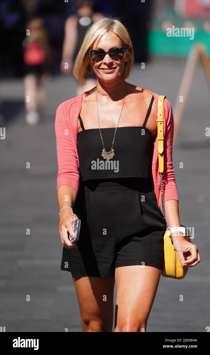 Jenni Falconer leaving Global Radio in London. Picture date: Monday August 8, 2022. Stock Photo