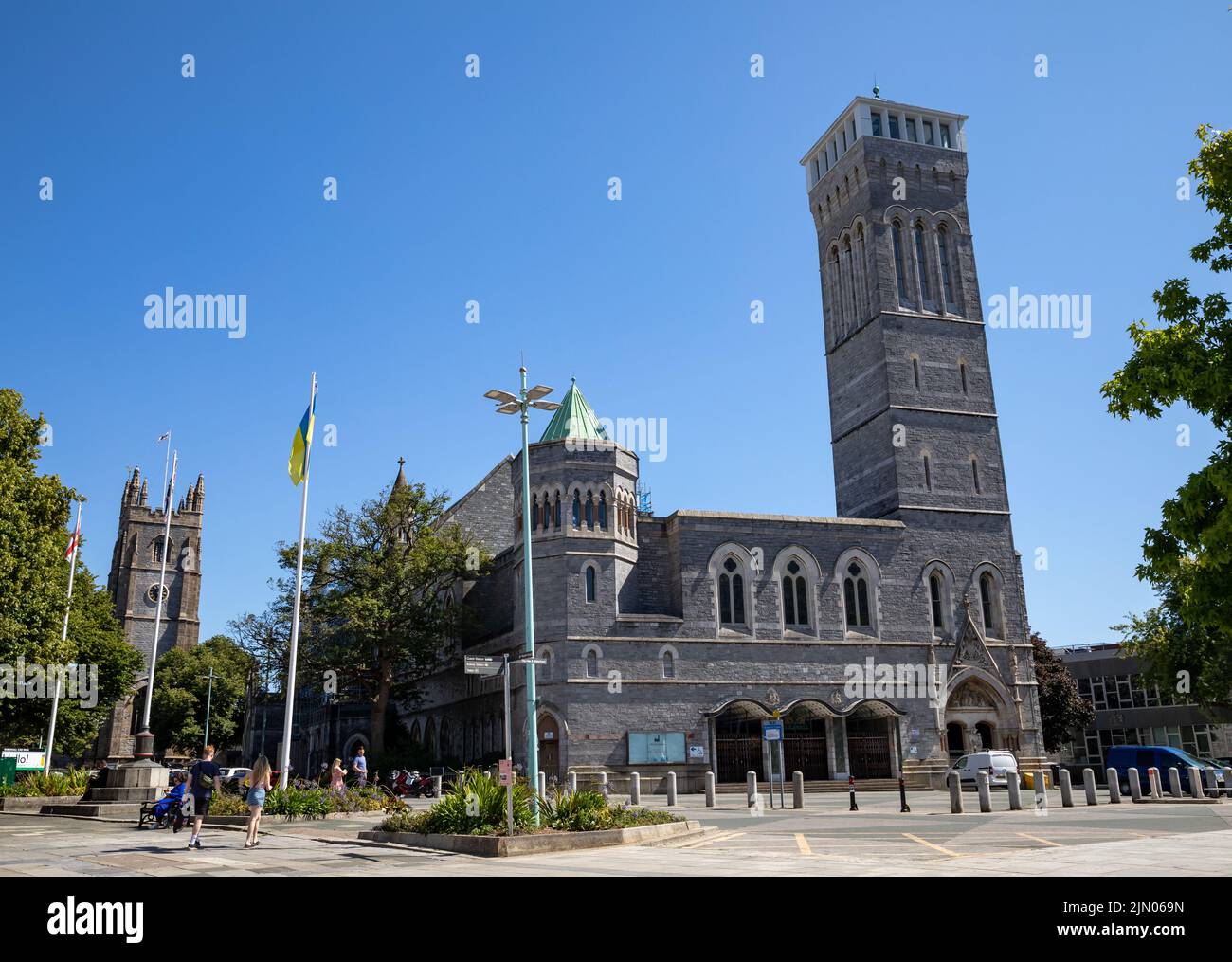 Guildhall in Plymouth on a hot sunny Day Stock Photo