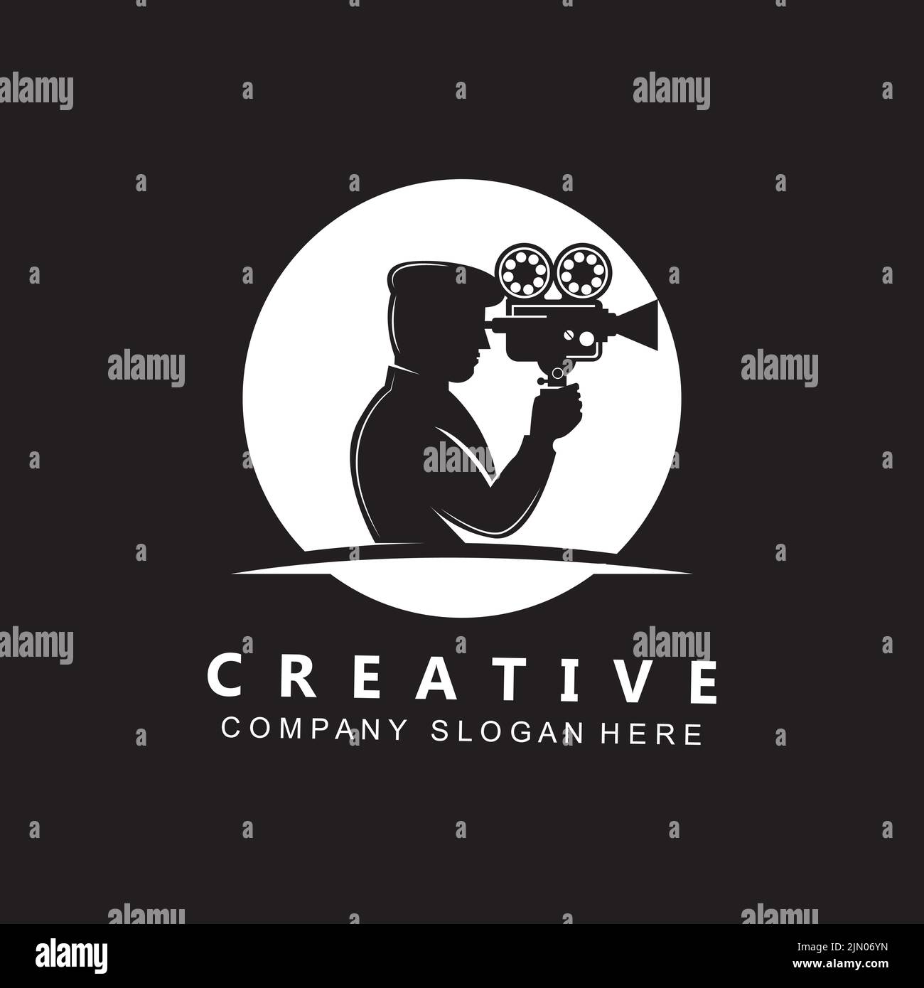 Silhouette filmmaker Stock Vector Images - Alamy